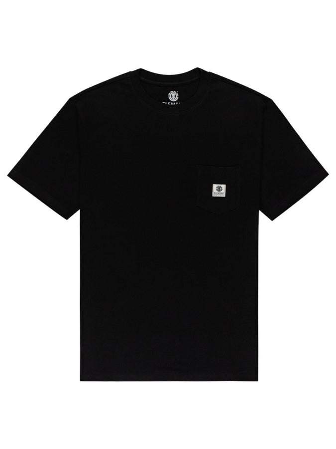 Element Basic Pocket Label T-Shirt | FLINT BLACK (FBK)
