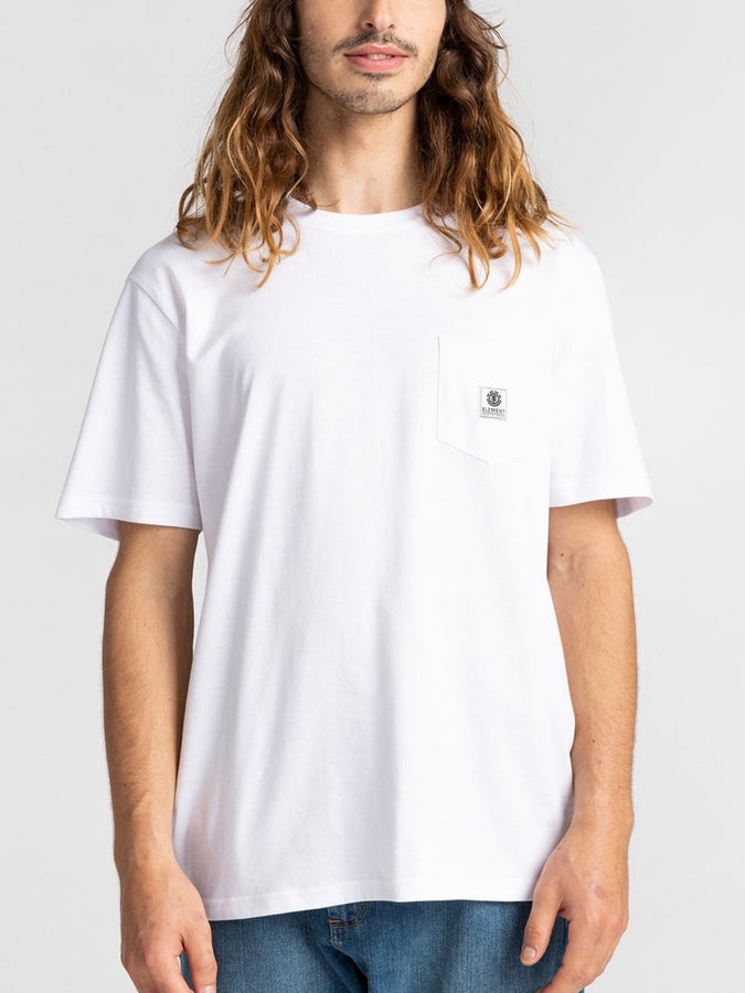 Element Basic Pocket Label T-Shirt | OPTIC WHITE (OTW)
