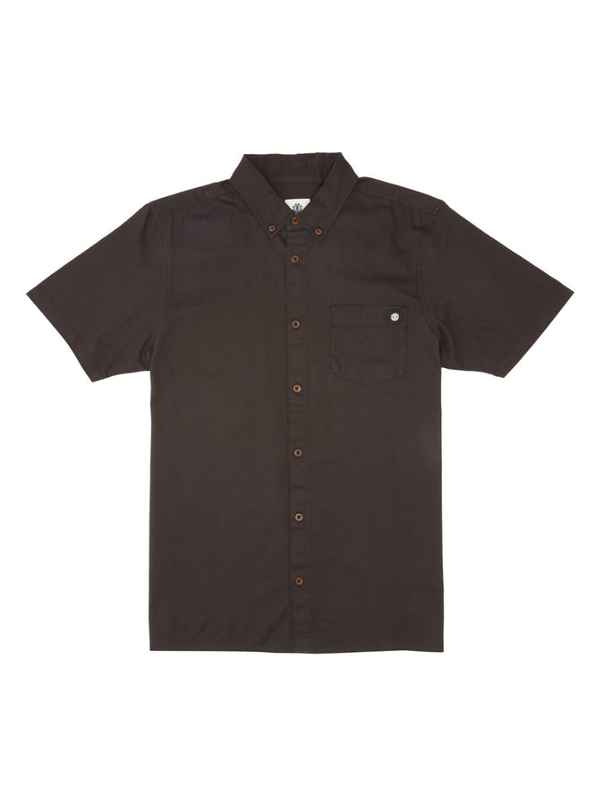 Element Passport Short Sleeve Buttondown Shirt | OFF BLACK (OFB)