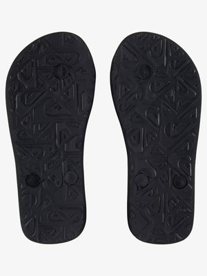 Quiksilver Spring 2023 Molokai Panel Black/Orange/Grey Sandals