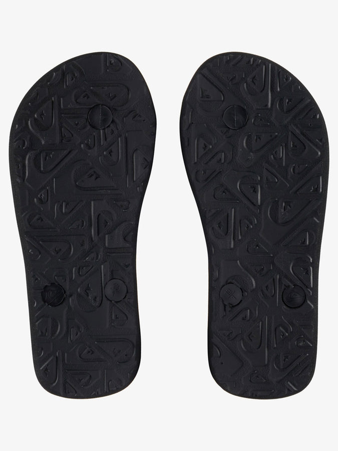 Quiksilver Spring 2023 Molokai Panel Black/Orange/Grey Sandals | BLACK/ORANGE/GREY (XKNS)