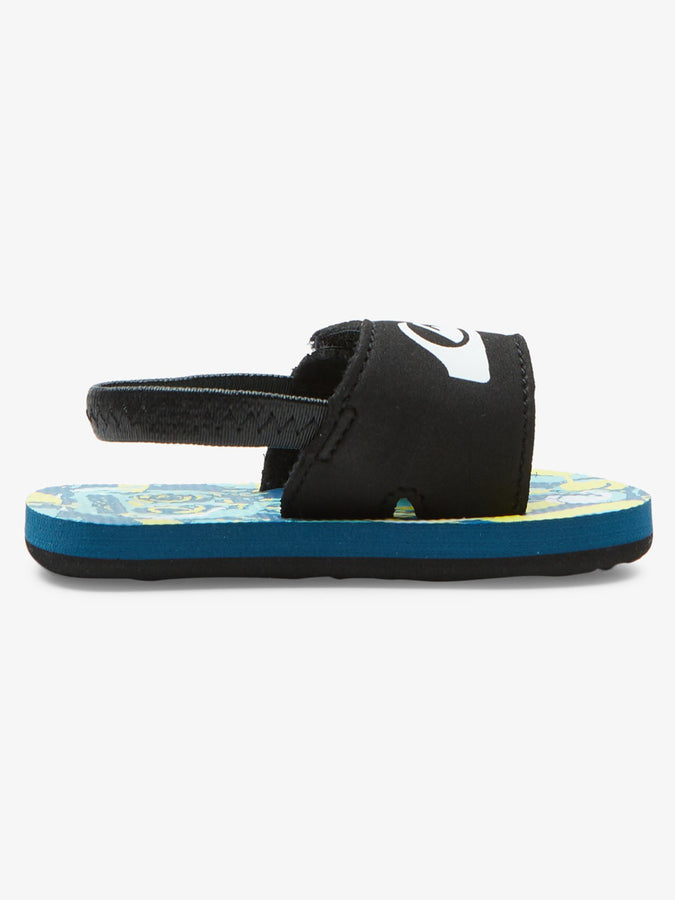 Quiksilver Spring 2023 Molokai Layback Blue/Yellow Sandals | BLUE/BLUE/YELLOW (XBBY)