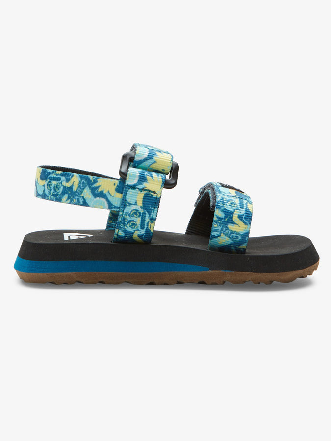 Quiksilver Spring 2023 Monkey Caged Blue/Blue/Yellow Sandals | BLUE/BLUE/YELLOW (XBBY)