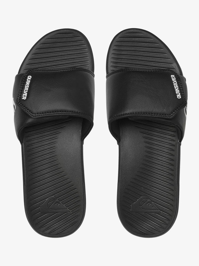 Quiksilver Bright Coast Adjust Black/White/Black Sandals | BLACK/WHITE/BLACK (XKWK)