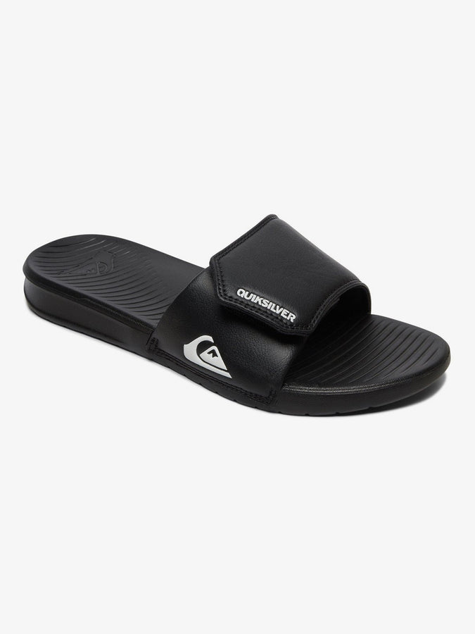 Quiksilver Bright Coast Adjust Black/White/Black Sandals | BLACK/WHITE/BLACK (XKWK)
