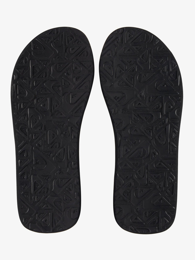 Quiksilver Molokai Layback Textured Black/White/Black Sandals | BLACK/WHITE/BLACK (XKWK)