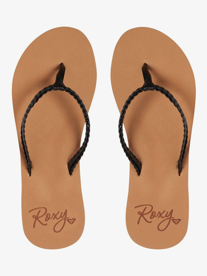 Roxy Costas Black Sandals | BLACK (BLK)