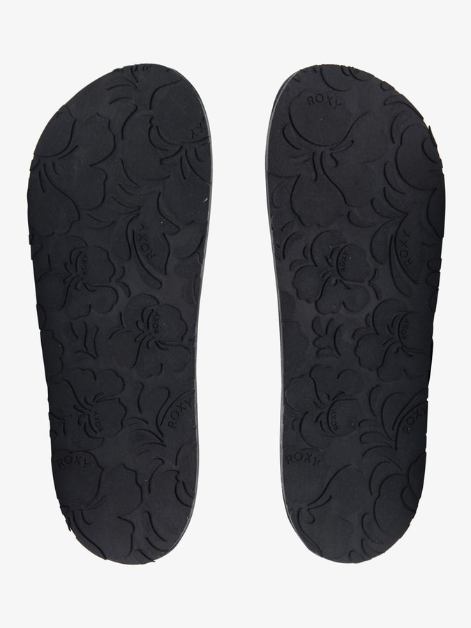 Roxy Slippy Braided Black Sandals | BLACK (BLK)
