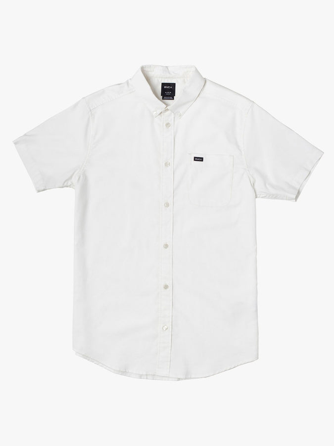 RVCA That'll Do Stretch Short Sleeve Buttondown Shirt | WHITE (WHT)
