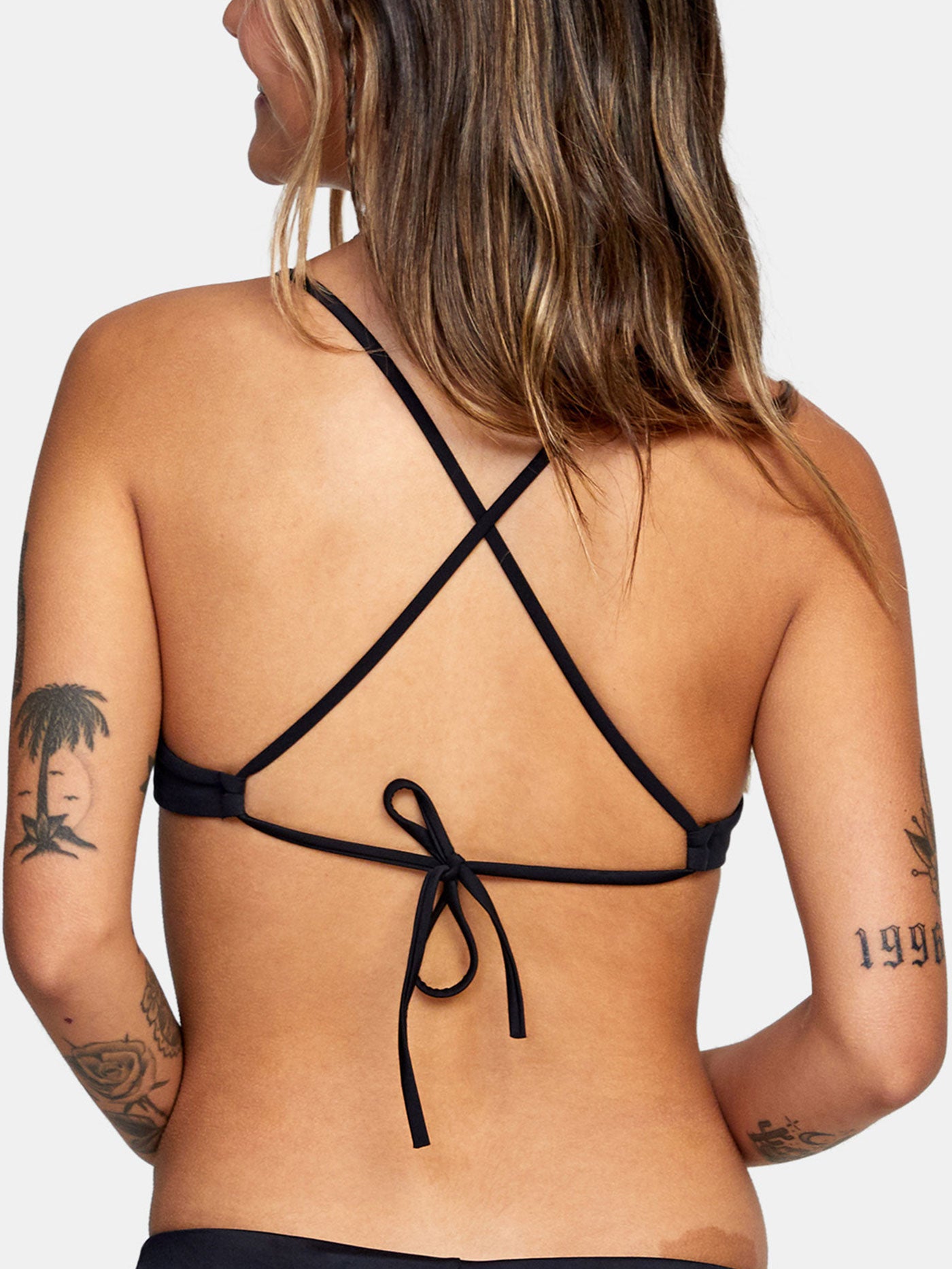 RVCA Spring 2022 Solid Crossback Bikini Top