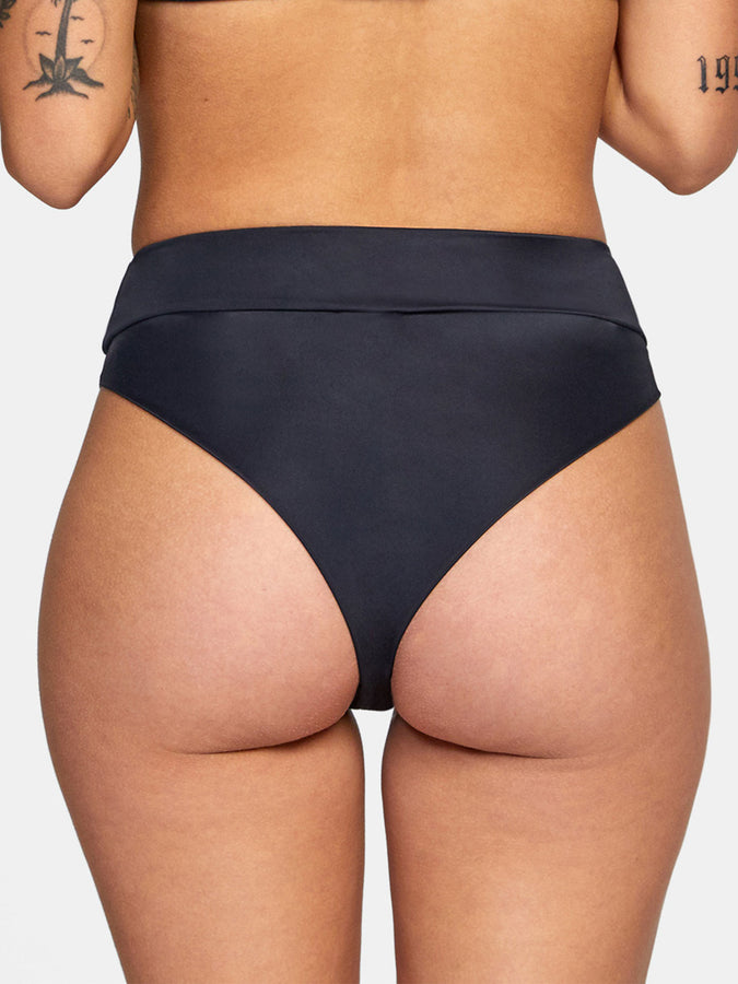 RVCA High Rise Cheeky Bikini Bottom | BLACK (BLK)