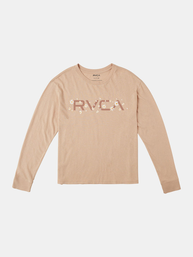 RVCA Spring 2023 Big RVCA Daisy Long Sleeve T-Shirt | NUDE (NUD)
