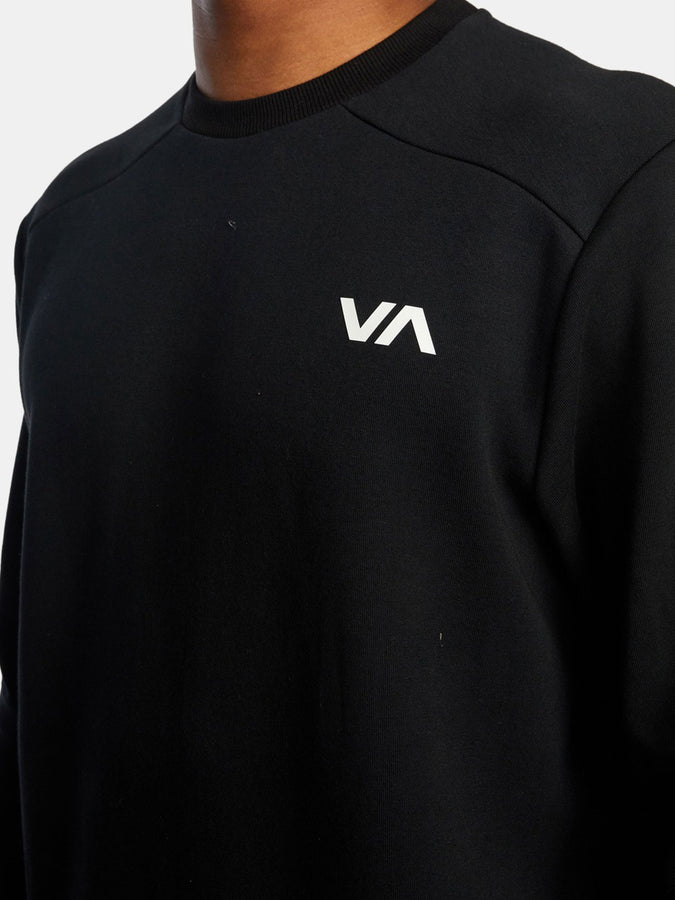 RVCA Tech Fleece Crewneck Sweatshirt | BLACK (BLK)