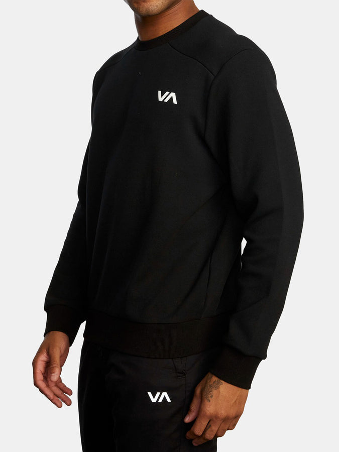 RVCA Tech Fleece Crewneck Sweatshirt | BLACK (BLK)