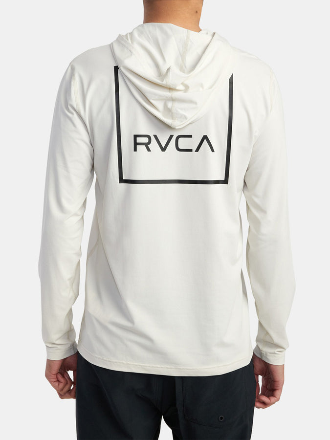 RVCA Surf Hooded Long Sleeve Rashguard | SILVER BLEACH (SLB)