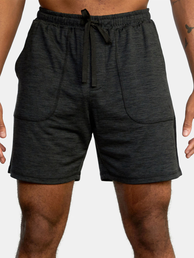 RVCA Cable Elastic Shorts | BLACK HEATHER (BHE)