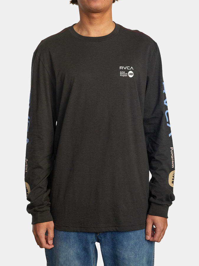 RVCA ANP Long Sleeve T-Shirt | BLACK/BLUE (BBE)