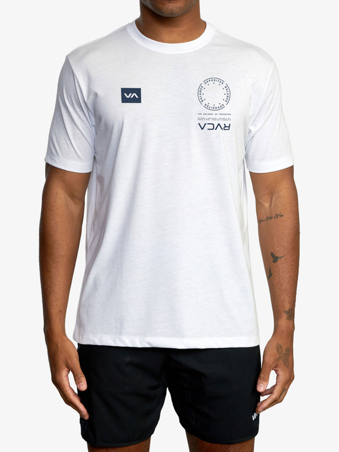 RVCA VA Mark Sport T-Shirt | WHITE/BLUE (WTB)