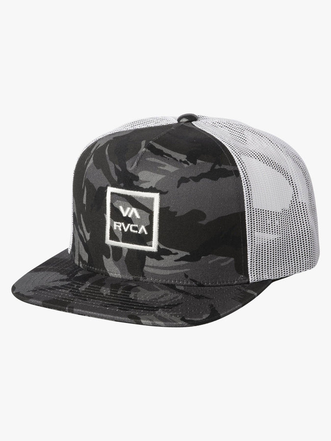 RVCA VA All The Way Trucker Hat | BLACK CAMO (BKC)