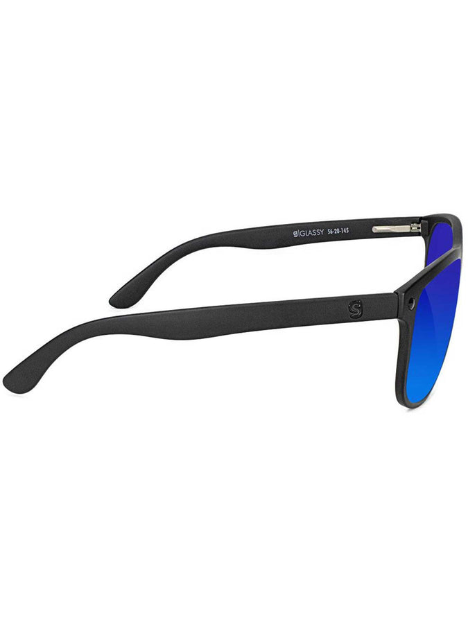 Glassy Chris Cole Premium Polarized Sunglasses | BLACKOUT/BLUE MIRROR POL