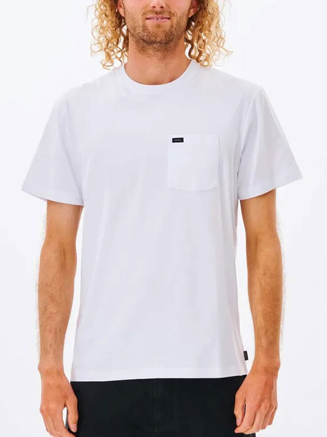 Rip Curl Plain Pocket T-Shirt | WHITE (1000)