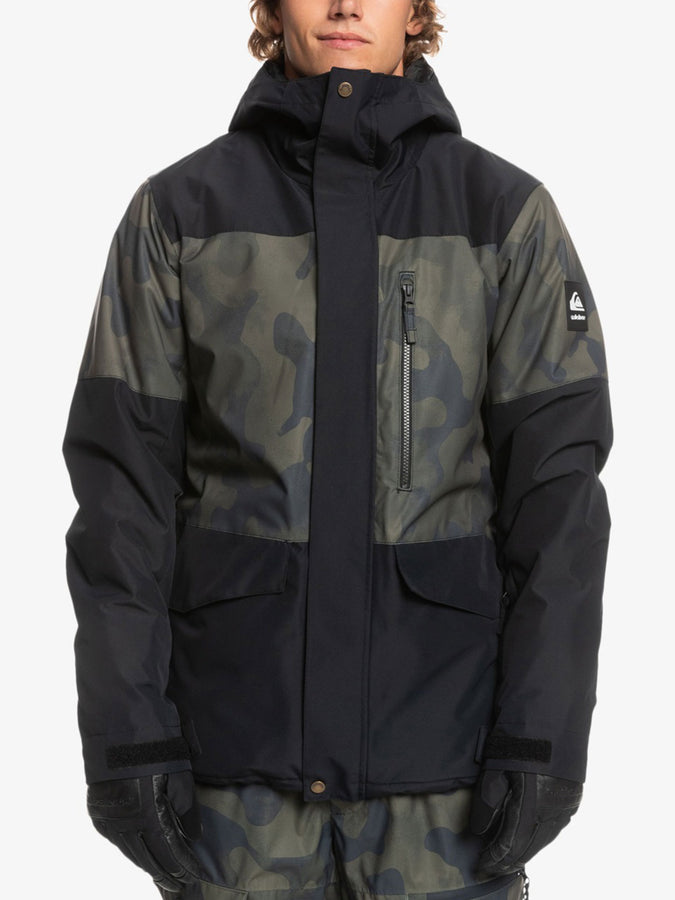 Quiksilver Mission Printed Snowboard Jacket 2023 | BLK FADE OUT CAMO (KVJ2)