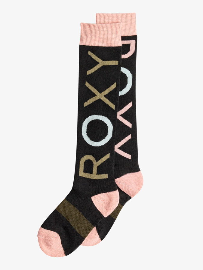 Roxy Frosty Snowboard Socks 2023 | TRUE BLACK (KVJ0)