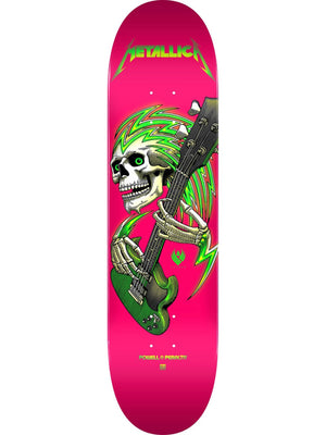 Powell x Metallica 8.0 Pink Flight Skateboard Deck