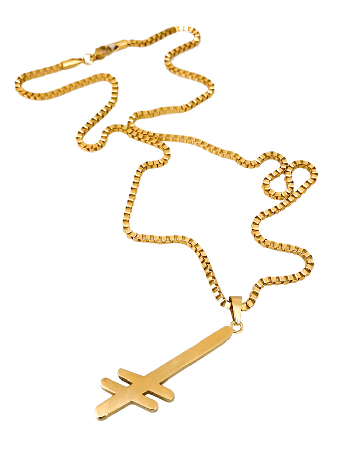 Deathwish Gang Logo Necklace | GOLD