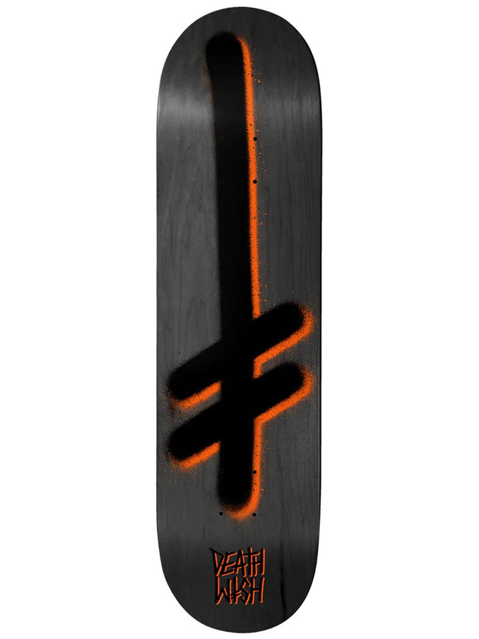 Deathwish Gang Logo 8.475 Skateboard Deck | BLACK/ORANGE