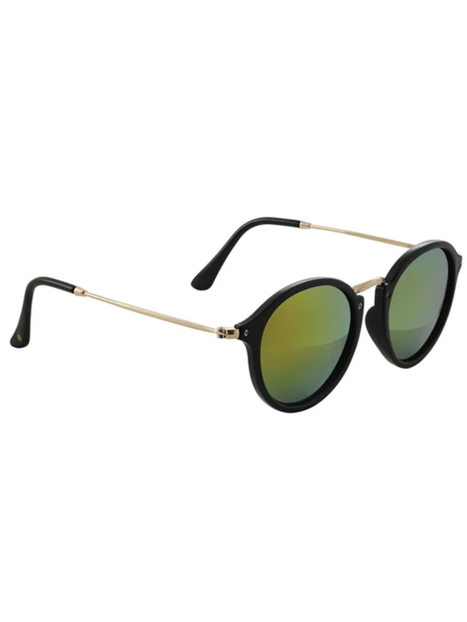 Glassy Klein Polarized Sunglasses | BLACK/RED MIRROR