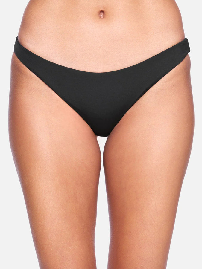 Hurley Solid Moderate Bikini Bottom | BLACK (BLK)