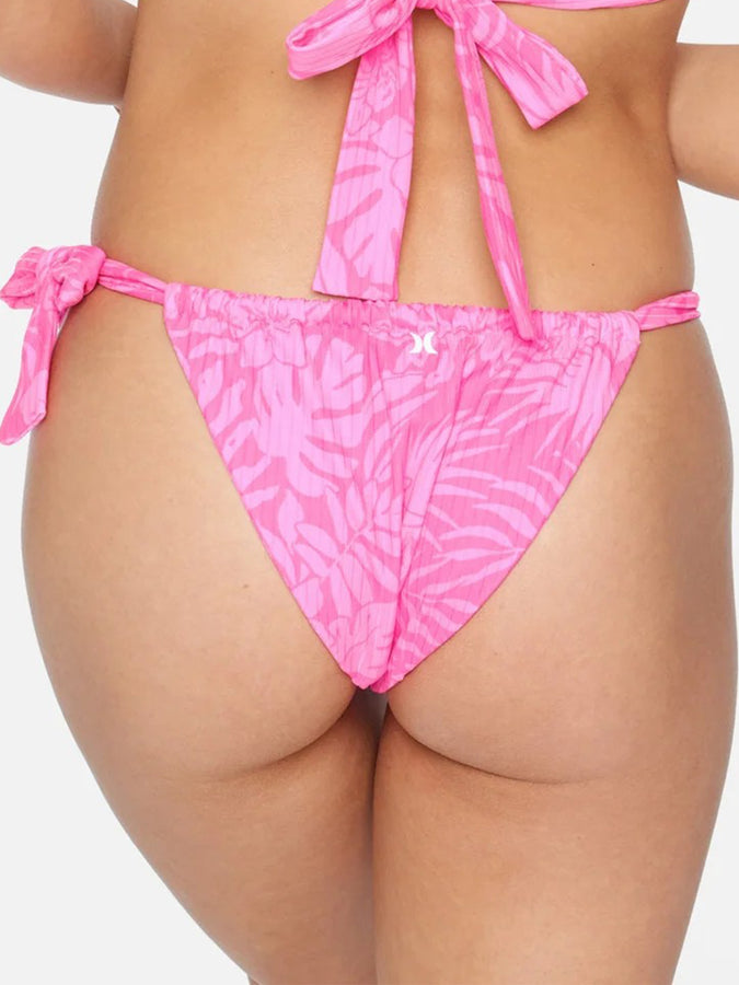 Hurley Spring 2023 Jungle Walk Cheeky Soft Tie Bikini Bottom | PINK PUNCH (PPCH)