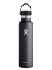 Hydro Flask 24oz Standard Mouth with Flex Cap Black Bottle