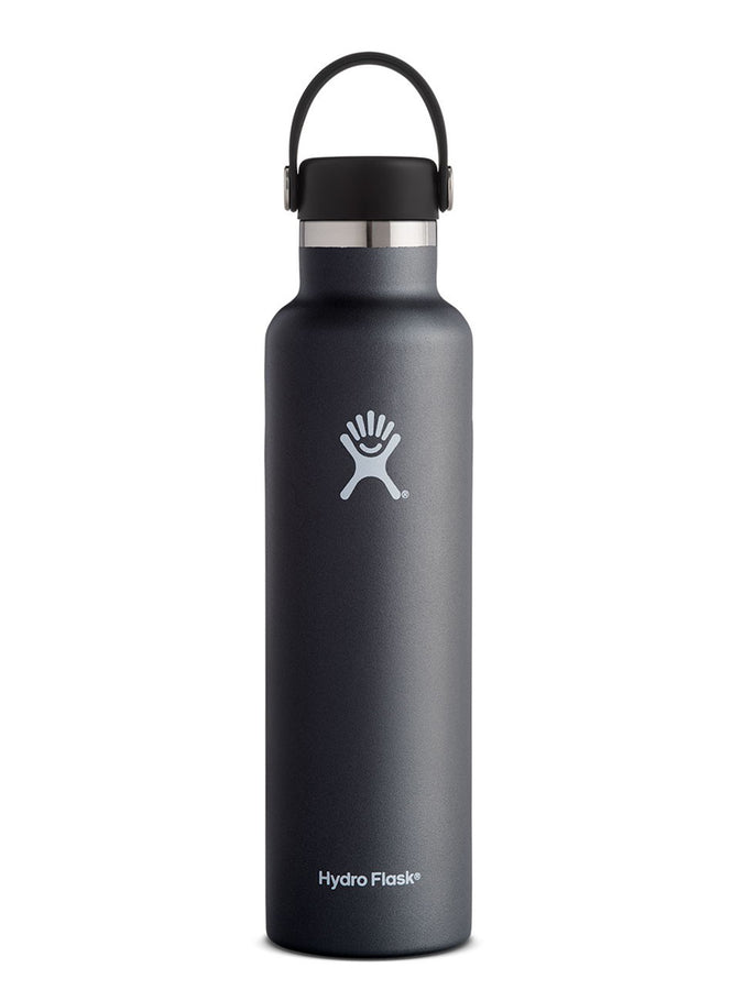 Hydro Flask 24oz Standard Mouth with Flex Cap Black Bottle | BLACK