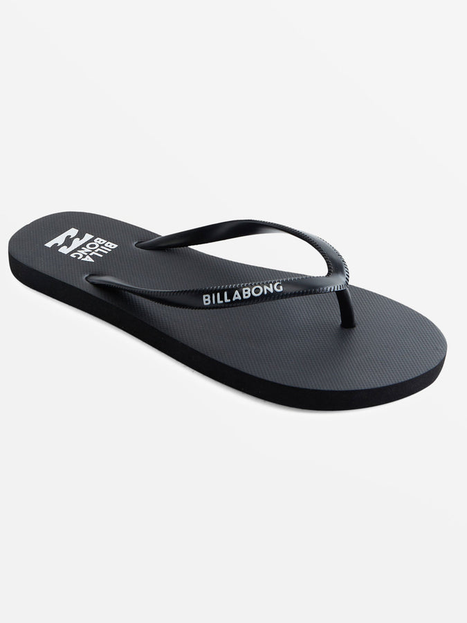 Billabong Dama Rubber Flip Flop Sandals | BLACK/BLACK/WHITE (BLW)