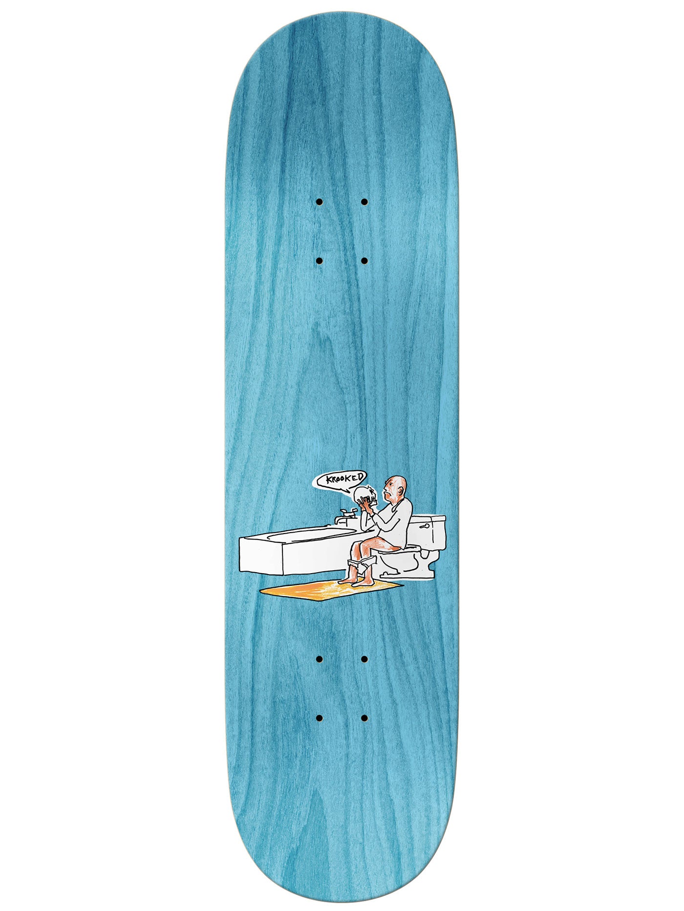 Krooked Gonz Skullride 8.75 Skateboard Deck