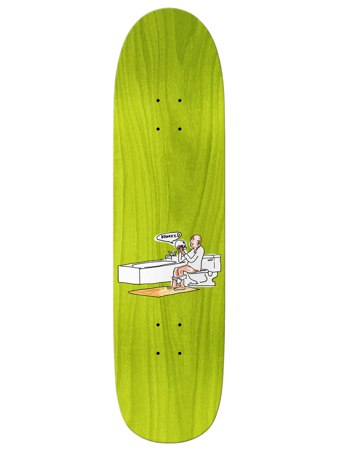 Krooked Skullride Sandoval 8.25 Skateboard Deck | WHITE