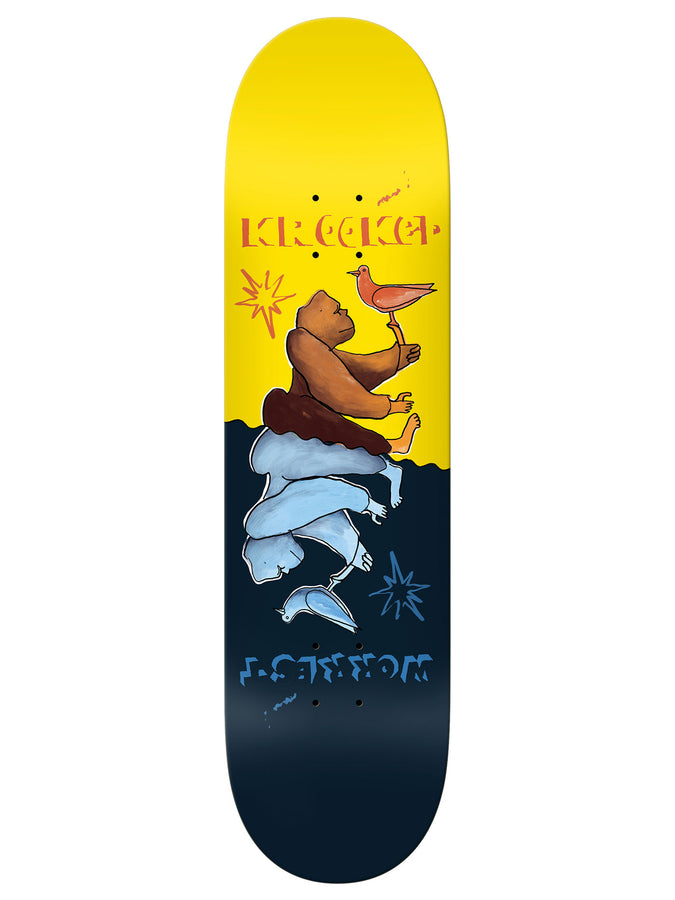 Krooked Worrest Gorilla Twin Tail Slick 8.3 Skateboard Deck | ASSORTED