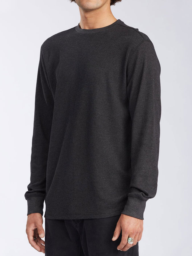 Billabong Essential Thermal Long Sleeve T-Shirt | BLACK HEATHER (BKH)