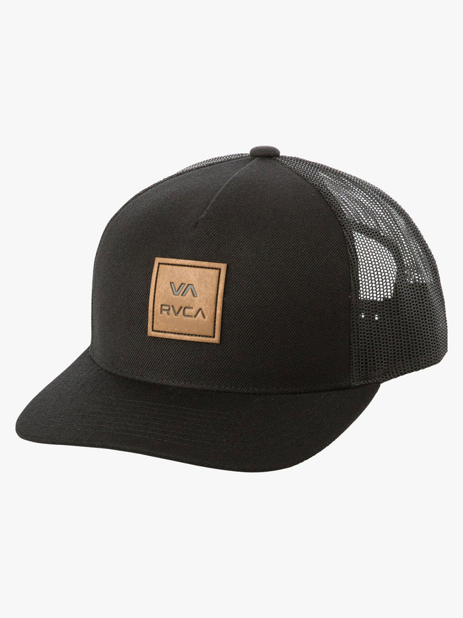 RVCA VA All The Way Curved Brim Trucker Hat | BLACK (BLK)