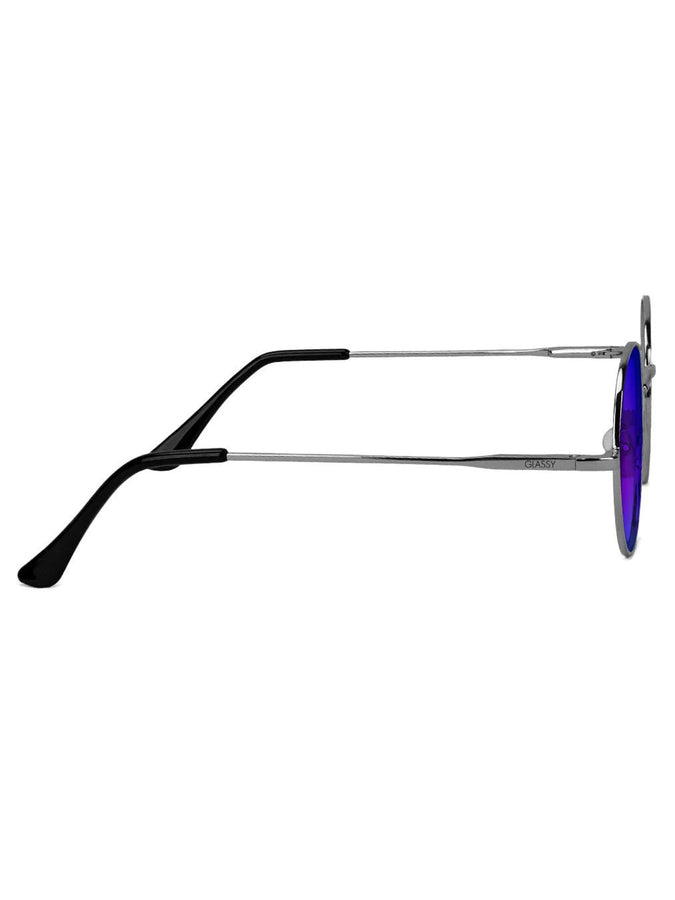 Glassy Jaws Premium Polarized Sunglasses | SILVER/BLUE MIRROR