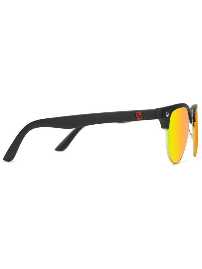 Glassy Morrison Premium Polarized Sunglasses | BLACK/RED MIRROR POL