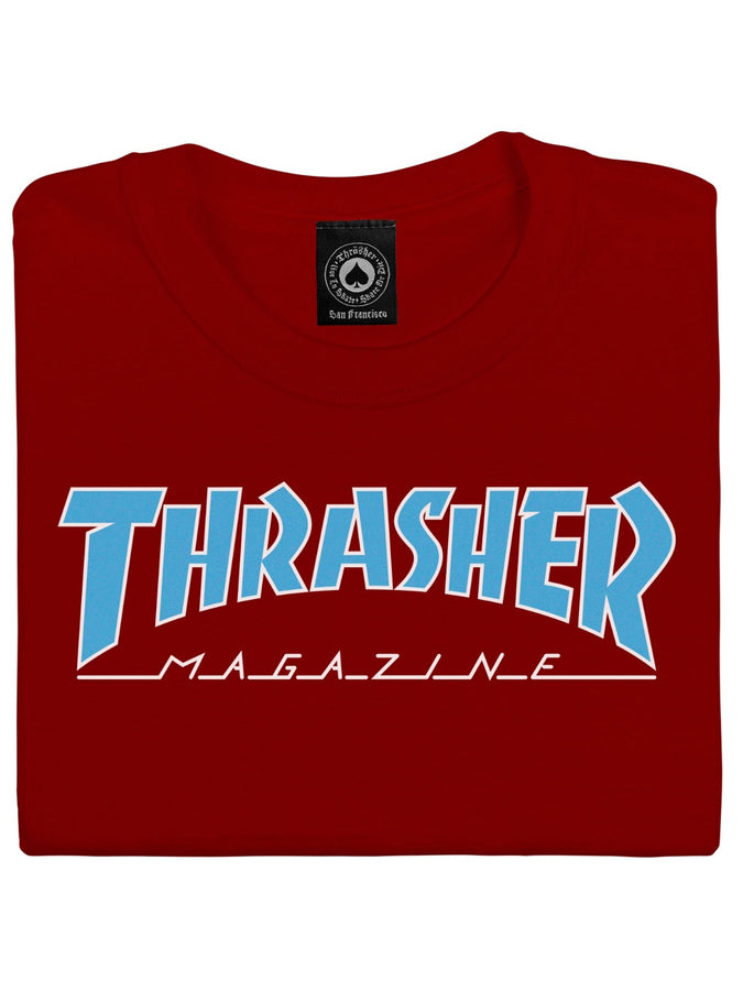 Thrasher Skate Mag Outlined T-Shirt | CARDINAL