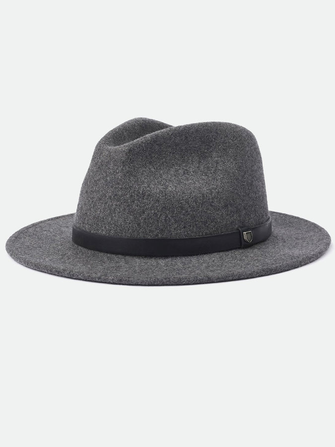 Brixton Messer Fedora Hat | HEATHER GREY
