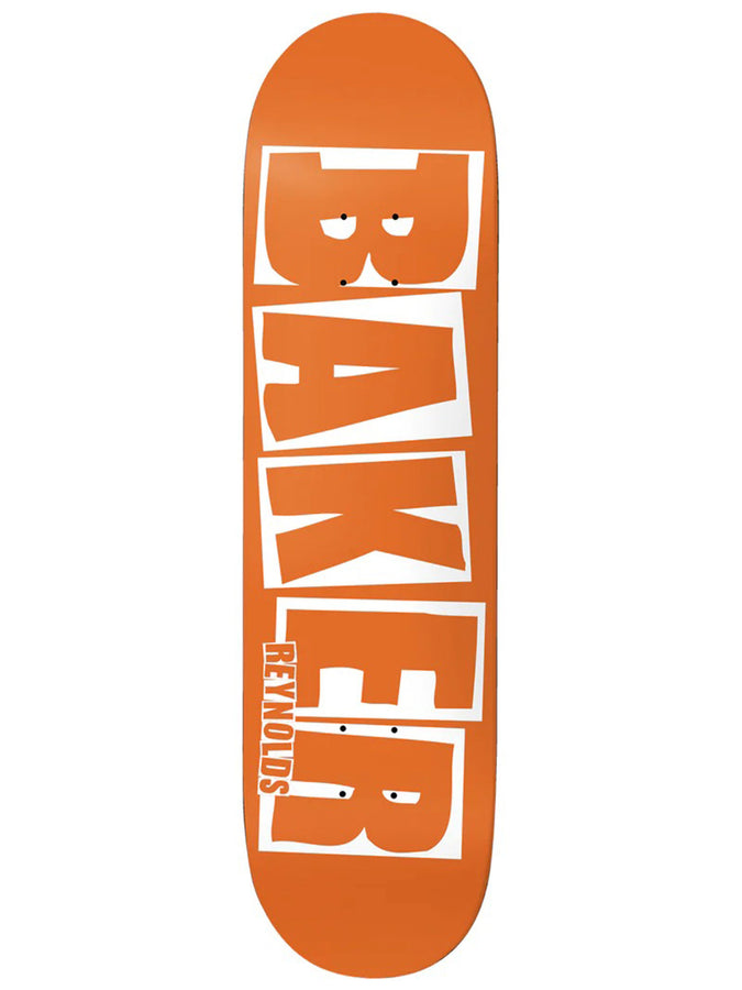 Baker Reynolds B2 Brand Name 8.38 Skateboard Deck | MATTE ORANGE