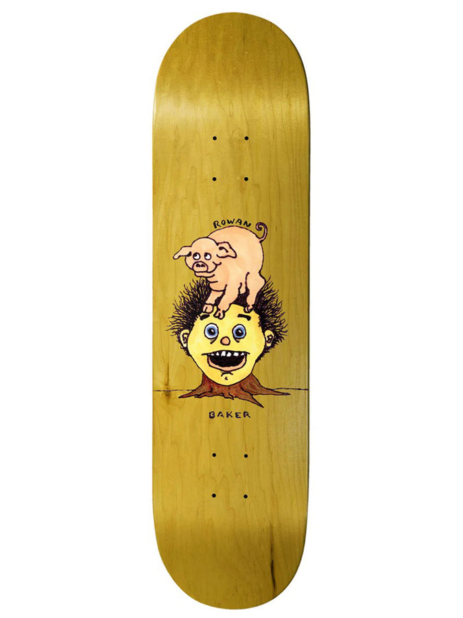 Baker Rowan Piggy Back 8.5 Skateboard Deck | MUSTARD