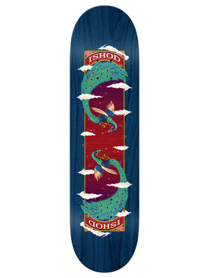 Real Ishod Feathers Twin Tail Blue 8.5 Skateboard Deck