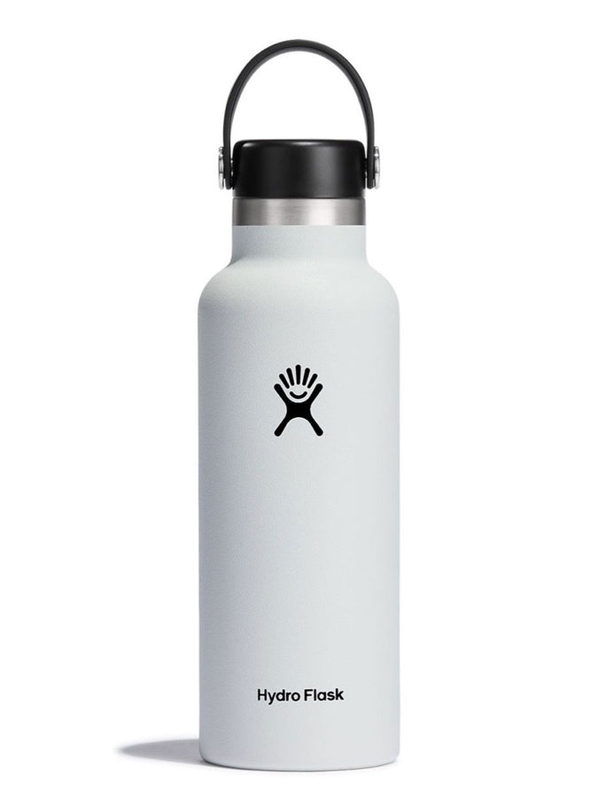 Hydro Flask 18oz Standard Mouth Flex Cap White Bottle | WHITE