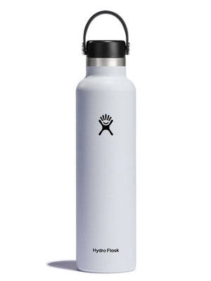 Hydro Flask 24oz Standard Mouth Flex Cap White Bottle